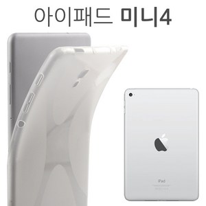 더조은셀러 아이패드 미니4 젤리 케이스 A1538 A1550, 투명