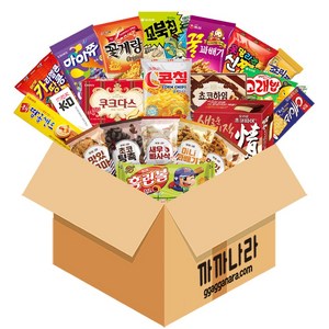 까까나라 과자박스 33P 간식 과자 과자선물세트, 1세트, 럭키박스(21p)