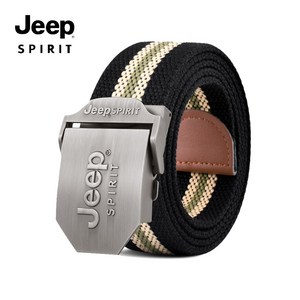 JEEP SPIRIT 남자 캐쥬얼 스트라이프 버클 벨트 T0498