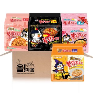 [블루존] 불닭 멀티 4종세트 (불닭볶음면 까르보불닭 치즈불닭 로제불닭), 1세트