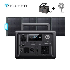 BLUETTI 블루에티 EB3A+PV120 파워뱅크세트 600W/268Wh고속충전 휴대용 보조배터리 태양광패널120W 올인원 인산철 차박 캠핑 낚시 야외작업용 차량용충전케이블포함, 1개