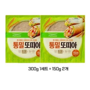 풀무원 통밀 또띠아 15cm 6개입 150g 아이스박스 포장, 300g, 1세트