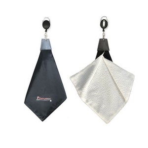 니어핀 방수벨벳 골프공수건, 화이트