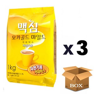 맥심 모카골드 마일드 자판기용 1kg, 1개입, 3개