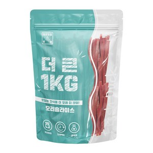 더큰 강아지 오리슬라이스 간식, 1kg, 1개, 오리가슴살