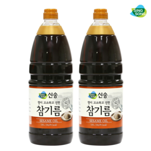 신송 참기름, 1.8L, 2개