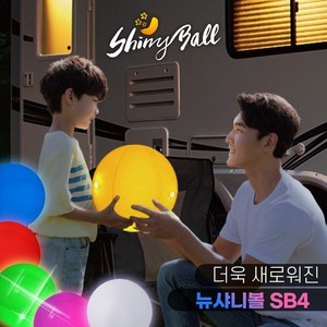 뉴 샤니볼 SB4 어두운 밤에 더욱 즐거운 3색 불빛공, 02 샤니볼B 화이트볼, 1개