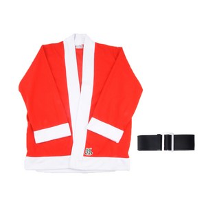 파티짱 산타복 남성 일반형 고급형 세트 크리스마스 파티, 산타복 성인용 상의 2종 세트 (상의,벨트)