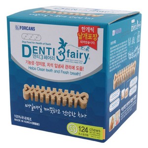 포켄스 덴티페어리 디스펜서 덴탈껌 SS 124개입, 덴티3페어리, 584g, 1개