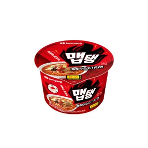 맵탱 큰컵 흑후추소고기 라면 110g, 16개