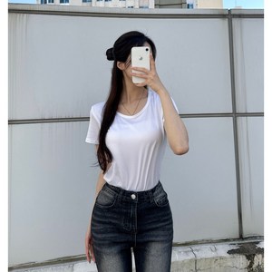 [완스몰] 엘라 데일리 유넥 기본 반팔티 - tt31193