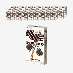 빼빼로 화이트 쿠키, 37g, 40개