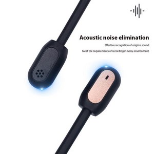 게임용 헤드셋 마이크 3.5mm 플러그 교체 노이즈 캔슬링 케이블 붐 Bose QC35 용, 01 CHINA