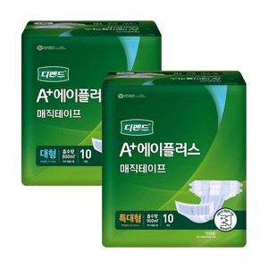 디펜드 에이플러스 매직테이프 겉기저귀 80매 대형 특대형 환자용 어른 노인 성인용 기저귀, 1개입, 80개