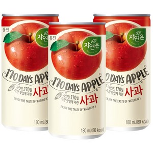 웅진 자연은 사과 180ml 90캔, 90개