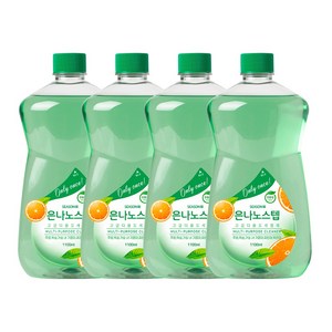 은나노스텝세정제3 [알뜰리필세트] 은나노스텝 시즌3 다용도, 4개, 1.1L