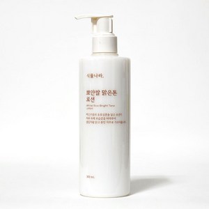 //비건로션// 식물나라 뽀얀쌀 맑은톤 로션 WHITE RICE BRIGHT TONE LOTION 대용량로션 데일리텍스쳐 순한 자극없는 맑은피부 8중 히알루론산, 1개, 300ml