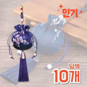 복주머니 고급 새해 복 주머니 다양한 색상, 10개, [새해 복 주머니] 남색
