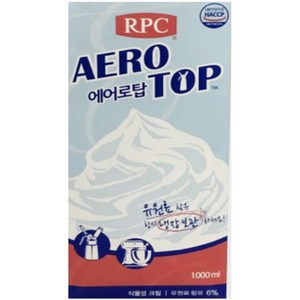 RPC 에어로탑 1000ml 휘핑크림 식물성크림 AERO TOP, 6개