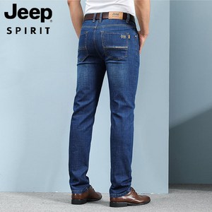 JEEP SPIRIT 지프 스피릿 청바지 남성 패션 여름 가을 통기성 스타일 슬림 핏 바지 스트레이트 팬츠 캐주얼 남자 청바지 89003