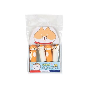 모닝글로리 댕댕이 프렌즈 연필캡, 3개