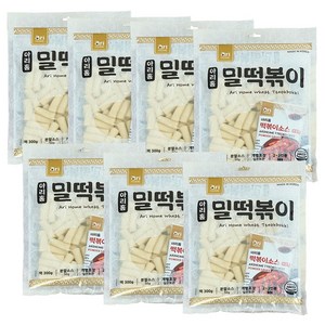 [아리홈] 옛날 밀떡볶이 2~3인분 300g 간편조리 밀키트 실온보관, 7개