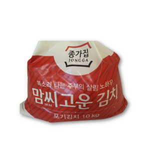 [종가집] 맘씨고운 포기김치 10kg 1개 상세 설명 참조