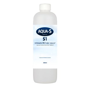 AUQA-S1 아쿠아필 솔루션 1번 AHA필링 각질케어 필링용액, S1, 1개, 500ml