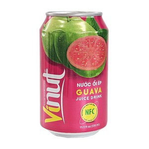 베트남 Vinut 구아바 쥬스 330ml 음료 / VIETNAM 비누트 과즙음료 GUAVA JUICE, 1개