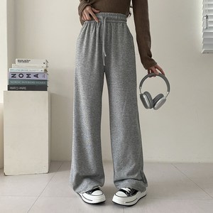 온미올렛 여성 와이드 트레이닝 밴딩 주머니 팬츠 바지