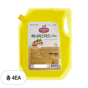 쉐프원 허니머스타드 드레싱, 2kg, 4개