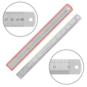 (스틸자 A타입 30cm 두께 0.7mm), 1개