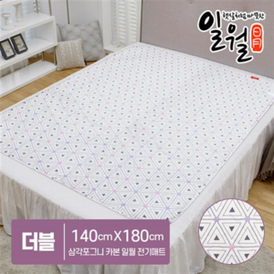 일월 카본매트 플랜트 블라썸 삼각포그니 플라워SP 전기장판 전기요, 삼각포그니 더블 (원난방)