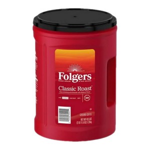 폴저스 클래식 로스트 그라운드 분쇄 커피, 1.23kg, medium, 1개