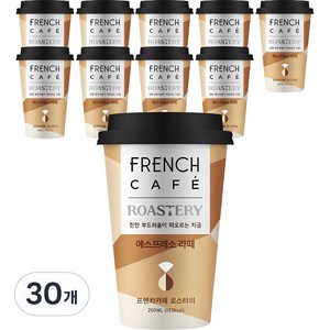 프렌치카페 로스터리 에스프레소 라떼, 250ml, 30개