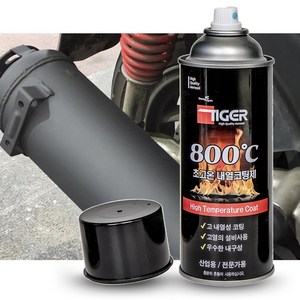 다우몰 800도 초고온 내열 페인트 락카 스프레이, 1개, 420ml, 흑색(TG800BL)