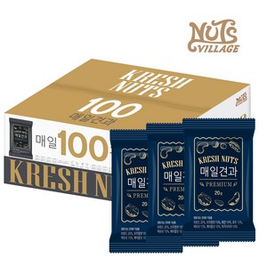 넛츠빌리지 크래쉬넛츠 프리미엄 100봉-매일견과, 100개