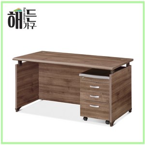 오피스책상 사무용 사무실 일자형 책상, 1200*800, 월넛