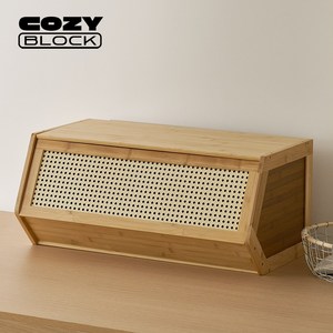 코지블럭 뱀부 원목 수납장, 1개