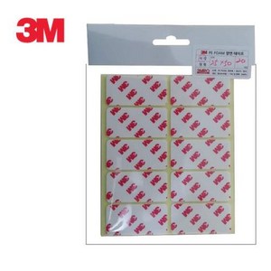 3M 사각 양면테이프 25x50mm 20개입 문구용품 사진 양쪽 포스터 스크랩북, 상세페이지 참조, 상세페이지 참조