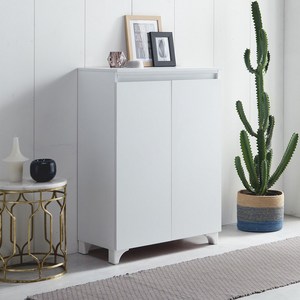 바이올렛퍼니쳐 아파트 원룸 현관 신발 수납장 4단 D320xW700 중형 스탠다드, 화이트