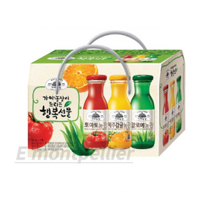 가야농장 행복음료 3종 선물세트, 180ml, 1세트