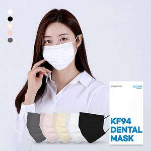 퓨어네이처 덴탈형 KF94 컬러 대형 100% 국산 피부 저자극 마스크, 30개, 그레이(대)30매입1박스, 그레이