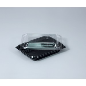 에스엘 KS-0913-1(1칸) 개당171원 165x125x40(25)mm [600EA] 반찬용기 전자레인지용기 떡볶이용기, 투명, 1개
