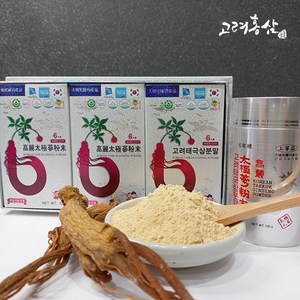 6년근 고려태극삼 분말(300g)/인삼분말/건강분말/최저가판매/태극삼분말/국내산홍삼/고려홍삼/, 300g, 1개