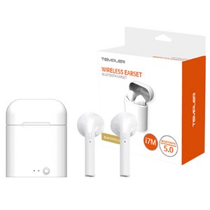 템플러 차이팟 블루투스 이어폰, 화이트, TWS-I7M