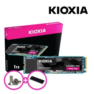 키오시아 EXCERIA PRO NVMe SSD Gen4 1TB + NVMe방열판, LSE10Z