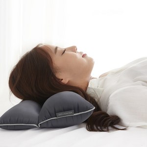 네모라인 국내생산 잠솔솔 달잠베개(Ver.마이크로화이바) 경추베개/ 사은품 전용커버, 차콜, 1개