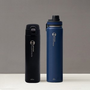 리벤스 트래블 스텐 보틀 텀블러 700ml (네이비) +원터치 보틀 텀블러 500ml (블랙) 1P, 단품, 1개