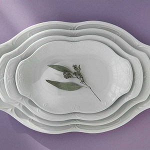 [까사무띠] 끄밀로 폴란드 도자기 그릇 / 카멜리아 27종, 24. 그레이비 보트 20cm[1p], 1개